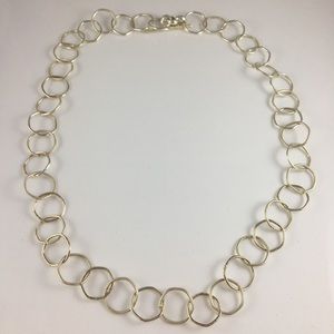 Tee Jay Originals Sterling Silver link necklace. Great to put charms on!